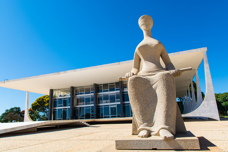 A área do STF (Supremo Tribunal Federal)